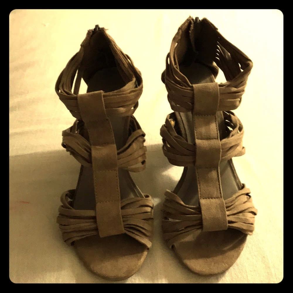 Suede Chunky Heels